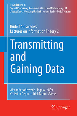 Livre Relié Transmitting and Gaining Data de Rudolf Ahlswede