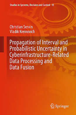 Fester Einband Propagation of Interval and Probabilistic Uncertainty in Cyberinfrastructure-related Data Processing and Data Fusion von Vladik Kreinovich, Christian Servin
