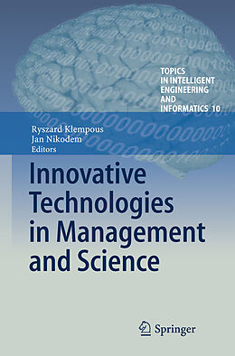 Livre Relié Innovative Technologies in Management and Science de 