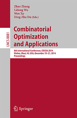 Kartonierter Einband Combinatorial Optimization and Applications von 