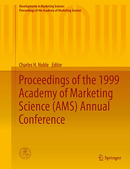 E-Book (pdf) Proceedings of the 1999 Academy of Marketing Science (AMS) Annual Conference von 