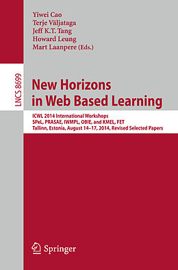 Kartonierter Einband New Horizons in Web Based Learning von 