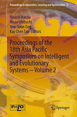 Livre Relié Proceedings of the 18th Asia Pacific Symposium on Intelligent and Evolutionary Systems - Volume 2 de 