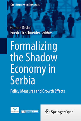 Livre Relié Formalizing the Shadow Economy in Serbia de 