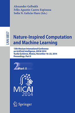 Couverture cartonnée Nature-Inspired Computation and Machine Learning de 