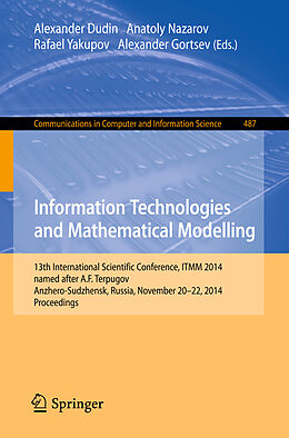 Kartonierter Einband Information Technologies and Mathematical Modelling von 