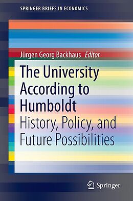 E-Book (pdf) The University According to Humboldt von 