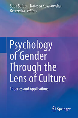 Livre Relié Psychology of Gender Through the Lens of Culture de 