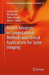 eBook (pdf) Recent Advances in Computational Methods and Clinical Applications for Spine Imaging de 