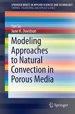 E-Book (pdf) Modeling Approaches to Natural Convection in Porous Media von Yan Su, Jane H. Davidson