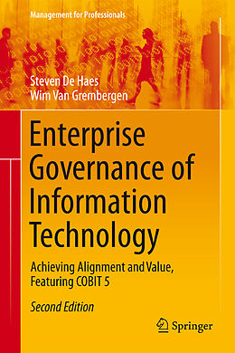 Fester Einband Enterprise Governance of Information Technology von Steven de Haes, Wim van Grembergen