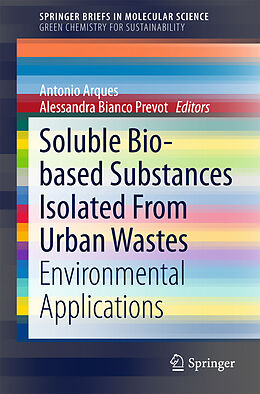 Couverture cartonnée Soluble Bio-based Substances Isolated From Urban Wastes de 