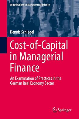 E-Book (pdf) Cost-of-Capital in Managerial Finance von Dennis Schlegel