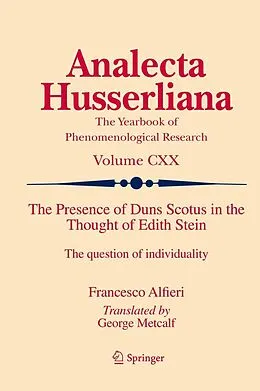E-Book (pdf) The Presence of Duns Scotus in the Thought of Edith Stein von Francesco Alfieri