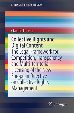 Kartonierter Einband Collective Rights and Digital Content von Cláudio Lucena