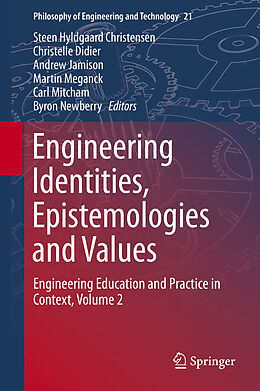 Livre Relié Engineering Identities, Epistemologies and Values de 