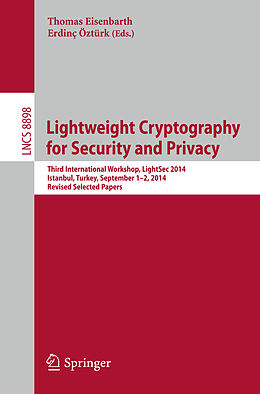 Kartonierter Einband Lightweight Cryptography for Security and Privacy von 