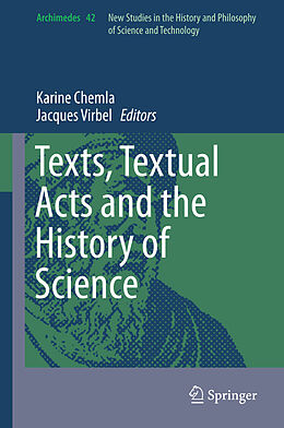 eBook (pdf) Texts, Textual Acts and the History of Science de 