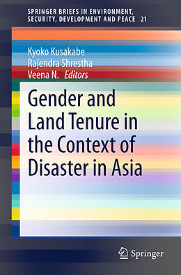 Couverture cartonnée Gender and Land Tenure in the Context of Disaster in Asia de 