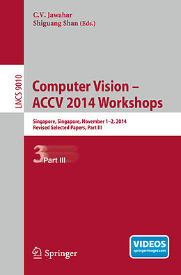Couverture cartonnée Computer Vision - ACCV 2014 Workshops de 