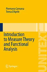 Kartonierter Einband Introduction to Measure Theory and Functional Analysis von Piermarco Cannarsa, Teresa D'Aprile