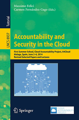 Kartonierter Einband Accountability and Security in the Cloud von 