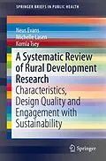 E-Book (pdf) A Systematic Review of Rural Development Research von Neus Evans, Michelle Lasen, Komla Tsey