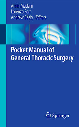 Kartonierter Einband Pocket Manual of General Thoracic Surgery von 