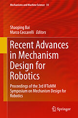 Livre Relié Recent Advances in Mechanism Design for Robotics de 