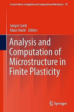 E-Book (pdf) Analysis and Computation of Microstructure in Finite Plasticity von 