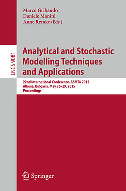 Kartonierter Einband Analytical and Stochastic Modelling Techniques and Applications von 