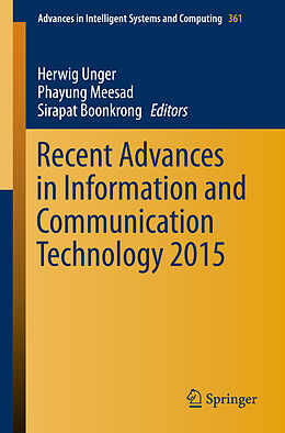 Couverture cartonnée Recent Advances in Information and Communication Technology 2015 de 