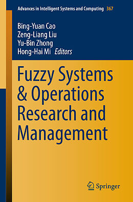 Kartonierter Einband Fuzzy Systems & Operations Research and Management von 