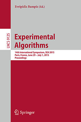 Couverture cartonnée Experimental Algorithms de 