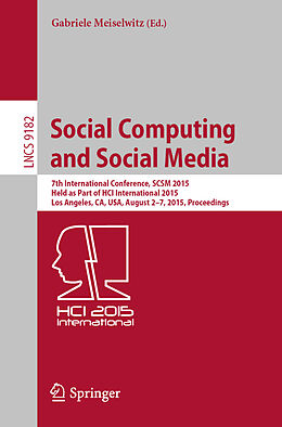 E-Book (pdf) Social Computing and Social Media von 