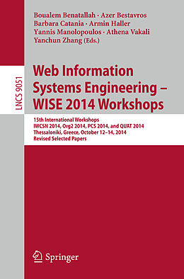 Kartonierter Einband Web Information Systems Engineering   WISE 2014 Workshops von 