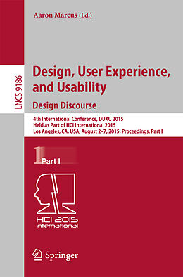 Kartonierter Einband Design, User Experience, and Usability: Design Discourse von 
