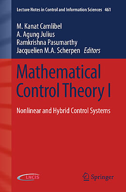 Couverture cartonnée Mathematical Control Theory I de 