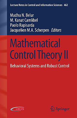 Couverture cartonnée Mathematical Control Theory II de 