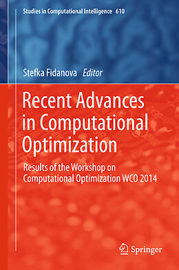 Livre Relié Recent Advances in Computational Optimization de 
