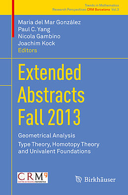 Couverture cartonnée Extended Abstracts Fall 2013 de 