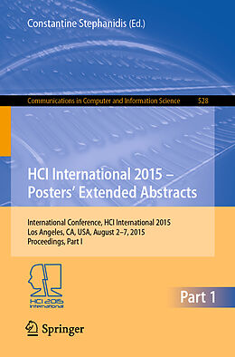 Kartonierter Einband HCI International 2015 - Posters  Extended Abstracts von 