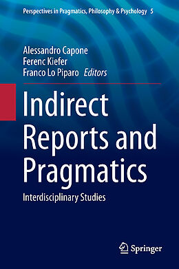 Livre Relié Indirect Reports and Pragmatics de 