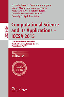 Kartonierter Einband Computational Science and Its Applications -- ICCSA 2015 von 