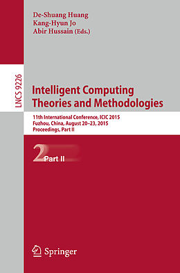 Kartonierter Einband Intelligent Computing Theories and Methodologies von 