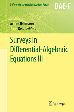 Couverture cartonnée Surveys in Differential-Algebraic Equations III de 