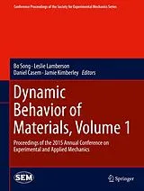 Fester Einband Dynamic Behavior of Materials, Volume 1 von