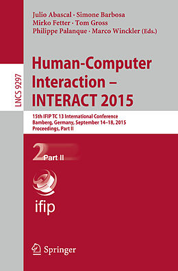 E-Book (pdf) Human-Computer Interaction - INTERACT 2015 von 
