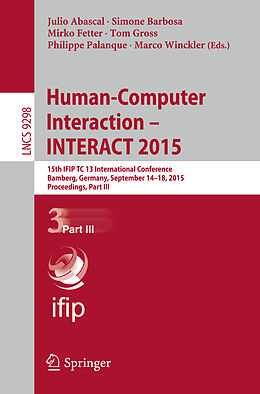 Kartonierter Einband Human-Computer Interaction   INTERACT 2015 von 
