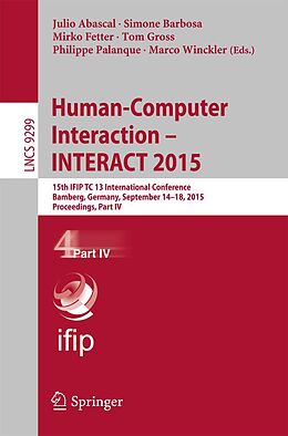 E-Book (pdf) Human-Computer Interaction - INTERACT 2015 von 